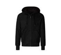 Sweatjacke TRIGEMA "TRIGEMA Sweatjacke mit Kapuze", Herren, Gr. XXL, schwarz, 70% Baumwolle, 30% Polyester, Basic, lang, Rundhals, Sweatjacken Sweatjacke (66216638-XXL) schwarz