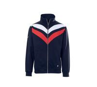 Sweatjacke TRIGEMA "TRIGEMA Sweatjacke mit praktischen Taschen" Gr. L, blau (navy), Herren, 70% Baumwolle, 30% Polyester, Sweatjacken (67849144-L) navy
