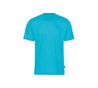 T-Shirt TRIGEMA "TRIGEMA T-Shirt aus 100% Baumwolle", Damen, Gr. XL, blau (azur), 100% Baumwolle, Basic, Kurzarm, Shirts (23583166-XL) azur