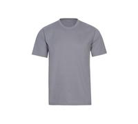 T-Shirt TRIGEMA "TRIGEMA T-Shirt DELUXE Baumwolle", Herren, Gr. S, grau (cool, grau), Single Jersey, 100% Baumwolle, Basic, lang, Rundhals, Shirts T-Shirt (21284747-S) cool, grau
