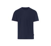 T-Shirt TRIGEMA "TRIGEMA T-Shirt in Piqué-Qualität", Herren, Gr. M, blau (navy), Piqué, 100% Baumwolle, Basic, Rundhals, Shirts T-Shirt (60760656-M) navy