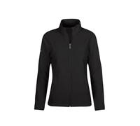 Fleecejacke TRIGEMA "TRIGEMA Taillierte Fleecejacke", Damen, Gr. L, schwarz, 100% Polyester, Jacken (392856-L) schwarz