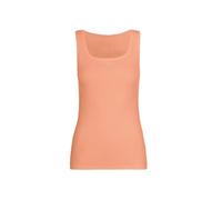 Tanktop TRIGEMA "TRIGEMA Trägershirt mit Kristallsteinen", Damen, Gr. S, rot (apricot), 95% Baumwolle, 5% Elasthan, Tops Tanktop (89693517-S) apricot