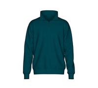 Sweatshirt TRIGEMA "TRIGEMA Troyer in Waffeloptik", Herren, Gr. XXL, saphir, 100% Baumwolle, Basic, Sweatshirts (94309904-XXL) saphir