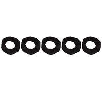 Trigema Unisex Kinder Loop Mund-Nasenbedeckung (wiederverwendbar) im 5er-Pack 634000 Mode-Schal, schwarz, Größe 1 (30cm hoch, 21cm breit)