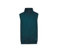 Steppweste TRIGEMA "TRIGEMA Weste aus bequemem Sweat-Material", Herren, Gr. XXL, blau (saphir), 70% Baumwolle, 30% Polyester, Westen (34918512-XXL) saphir