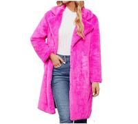 TRIGLICOLEUM meine bestellungen anzeigen Kunstfell Jacke Damen Elegant Pelzmantel Kunstpelze Mantel Dicke Warme Fellmantel Faux Pelz Winterjacke Langarm Übergangsmantel Pelzjacke Wintermantel Bequem