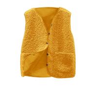 TRIGLICOLEUM Teddy Weste Damen Ärmellos Teddyfleece Jacke Fleece Winterweste Winter Warme Fleeceweste Kurz Teddyjacke Einfarbig Damenwesten Casual Übergangsjacke Mantel Leicht Plüschweste Weste Damen