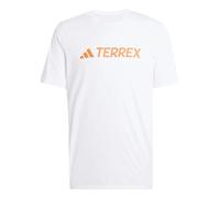 adidas Terrex Classic Logo T-Shirt kurzarm weiß orange - XL