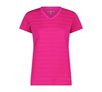 CMP Damen Striped Mesh T-Shirt (Größe XXL, pink)