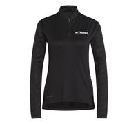 Trikot mit langen Ärmeln und halbem Reißverschluss, Damen adidas Terrex Multi Schwarz XL