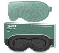Trilancer 99.99% Lichtblockierende 3D Schlafmaske für Männer & Frauen, 2026 Ultraweiches und Druckfreies Design, Augenmaske für Seitenschläfer, Nickerchen, Meditation, Reisen und Schlafzimmer