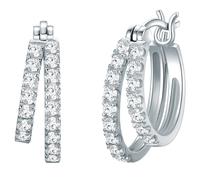 Trilani Creolen Damen silber, ONE SIZE