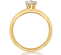Trilani - Ring Sterling Silber Zirkonia in Gelbgold Ringe Damen