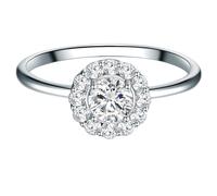 Trilani - Ring Sterling Silber Zirkonia in Silber Ringe Damen