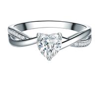 Trilani Ring Damen silber, 52