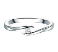 Trilani - Diamant-Ring aus Sterling Silber in Silber mit Diamant Ringe Damen
