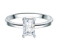 Solitärring TRILANI "TR724" Gr. 56, silber, Fingerringe, Damen, 56, Silber 925 (Sterlingsilber), 2,1mm, mit Zirkonia im Brillant-Look (18377715-56) silber