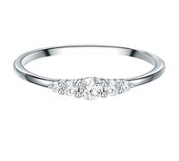 Trilani - Ring Sterling Silber Zirkonia in Silber Ringe Damen
