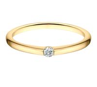 Trilani Bandring aus Sterling Silber in Gelbgold mit Zirkonia 60 Damen