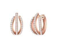 Trilani Creolen Damen roségold, ONE SIZE