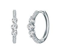 Trilani Creolen Damen silber, ONE SIZE