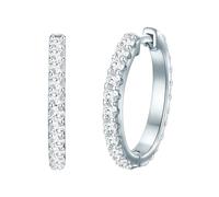 Trilani Creolen Damen silber, ONE SIZE