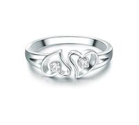 Trilani - Ring Sterling Silber Zirkonia in Silber Ringe Damen