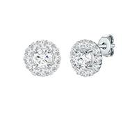 Trilani - Ohrstecker Sterling Silber Zirkonia in Silber Ohrringe Damen