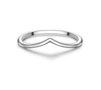 Trilani Damen Ring 925/- Sterling Silber | rhodiniert, Bandring, Herz