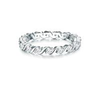 Trilani - Ring Sterling Silber Zirkonia in Silber Ringe 1 ct Damen