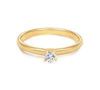 Trilani - Ring Sterling Silber Zirkonia in Gelbgold Ringe Damen