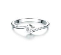 Trilani - Ring Sterling Silber Zirkonia in Silber Ringe 1 ct Damen