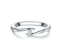 Trilani - Diamant-Ring aus Sterling Silber in Silber mit Diamant Ringe Damen