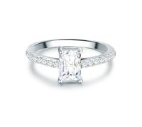 Trilani - Ring Sterling Silber Zirkonia in Silber Ringe Damen