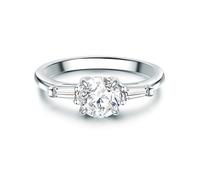 Trilani - Ring Sterling Silber Zirkonia in Silber Ringe Damen