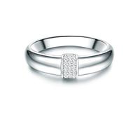 Trilani - Ring Sterling Silber Zirkonia in Silber Ringe 1 ct Damen