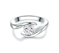 Trilani - Ring aus Sterling Silber in Silber mit Zirkonia Ringe Damen