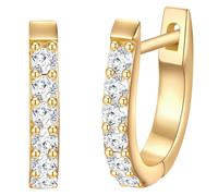 Trilani - Creolen Sterling Silber Zirkonia in Gelbgold Damen