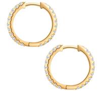 Trilani Creolen Damen gold, ONE SIZE