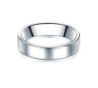 Trilani Herren Ring Ehering aus 925/- Sterling Silber 4,8 mm Breit - schlichter Bandring Silberring Antragsring Männer