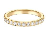 Trilani Memoirering aus Sterling Silber in Gelbgold mit Zirkonia 54 Damen