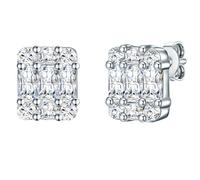 Trilani - Ohrstecker Sterling Silber Zirkonia in Silber Ohrringe Damen