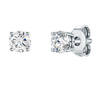 Trilani Ohrstecker Sterling Silber Zirkonia in 3,9 mm Damen