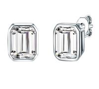 Trilani Ohrstecker Sterling Silber Zirkonia in 9,6 mm Damen