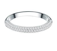Trilani Damen Pavéring aus 925/- Sterling Silber mit Zirkonia im Brilliantschliff Silberring Damenring Memoirering Verlobungsring