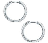 Trilani Creolen Damen silber, ONE SIZE