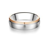 Trilani - Ring aus Edelstahl in Silber und Roségold Ringe Herren