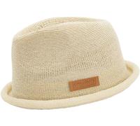 CHILLOUTS Tocoa Hat - Pork Pie Hut Herren/Damen, 100% Polyester, Unisex Sommer Trendhut, Crushable, Adjustable, Natural, L-XL