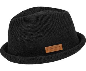 Trilby CHILLOUTS "Tocoa Hat", Damen, Gr. S/M, schwarz, Feinstrick, Kunstfaser, unifarben, Hüte Trilby, schnelltrocknend, langlebig, Formbeständig (85467711-S)